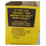 Test Ball Plug,Pneumatic,Size 4 in