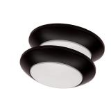 7 in. Matte Black Slim LED Flush Mount 854 Lumens