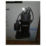 13 HP Aluminum Submersible Sump Pump Tether Switch