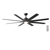 Kensgrove II 72 in. Smart IndoorOutdoor Matte Blac