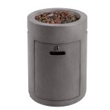 Pendra 19.5 in. W 32000 Btu Stone Propane Outdoor