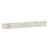 Calacatta Nowy White Double Beveled 4 in. X 36 in.