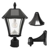 Baytown II Bulb Black Outdoor Solar Weather Resist