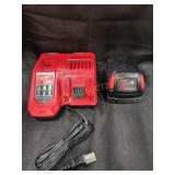 Milwaukee M18 5Ah Battery With Rapid Charger