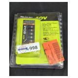 Ryobi 40v Charger, (Grade: B+)