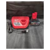 Milwaukee M12 4Ah Battery With Charger