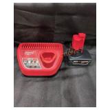 Milwaukee M12 4Ah Battery With Charger