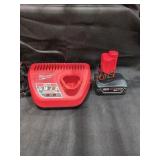 Milwaukee M12 4Ah Battery With Charger
