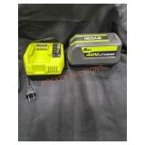 Ryobi 40V 6Ah Battery & Charger