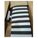 Black & White Striped Patio Cushions