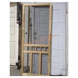 (1) 32" x 80" Wood Screen Door