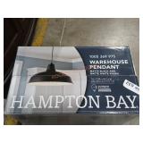 Hampton Bay warehouse pendant Matte Black