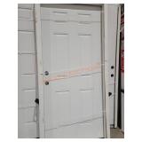 Fire Rated Prehung Exterior Door,Damaged