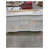 72" Vanity Cabinet with Top,Damaged