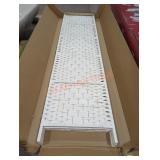 White Woven Room Divider, 70 1/2"h x 17 3/4"w