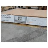 White 60" Wide Laundry Cabinet