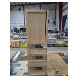 24" x 84" Utility Cabinet 1 Drawer Unfinished