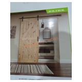 36" x 84" Knotty Pine Wood Barn Door Kit