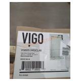 Vigo 46.5" x 34-5/8" x 74" Glass Shower Door
