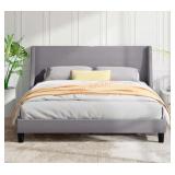 Queen Upholstered Bed Frame with Headboard