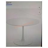 RHOMTREE 42" White Round Table