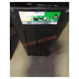 45 Gal Black Outdoor Trash Can w Wheels NO LID