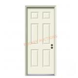 36x80 6-Panel Steel Prehung Door
