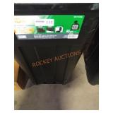 45 Gal Black Outdoor Trash Can w Wheels NO LID