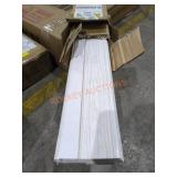 36" x 80" White Mist Vinyl Accordion Door