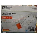 12-Pack Retrofit Recessed Trim