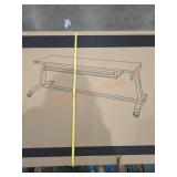Husky 72" Black Work Table With Adjustable Height