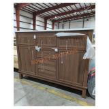 48" x 34.75" x 19" Vanity With Damaged Sink Top