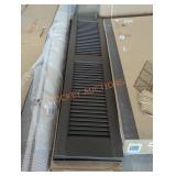 Dark Brown Shutters, 12" x 55", Plastic