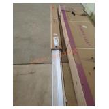 Faux Wood Plastic Room Divider, Damaged End
