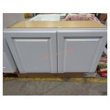 2 Door Cabinet, White, 23"h x 36"w x 12"d