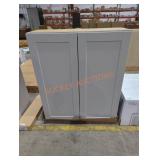 Light Gray Wall Cabinet (Has Damage)
