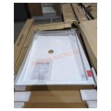 Low Profile Acrylic Center Drain Shower Base