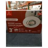 White Finish Swivel Recessed Lighting