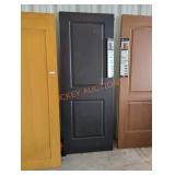 2 Panel Black Door, 30" x 80"