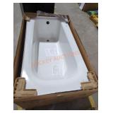 Cambridge White Bathtub, 60" x 32", RH