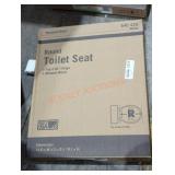 Round Toilet Seat, White, Molded Wood