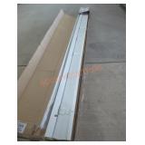 Cordless Faux Wood Blind, White, 84" x 84"