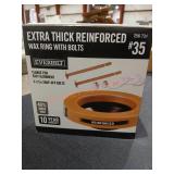 Extra Thick Reinforced Wax Ring with Bolts