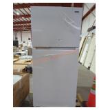Damage Back Side: White Vissani Refrigerator/