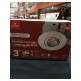 White Finish Swivel Recessed Light