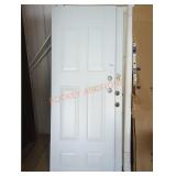 6 Panel Metal/ Wood Door, 29 3/4" x 79", White