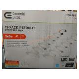 12-Pack Retrofit Recessed Trim