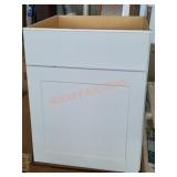 24"W x 24 3/4"D x 30"H White Cabinet
