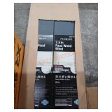 2.5" White Cordless Fauxwood Blind 35x48"