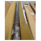 (4) Black Curtain Rod 120"-170", Black